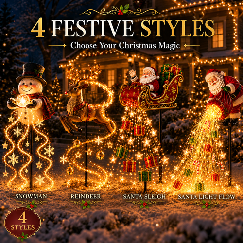 Christmas Early Discount 50% Off 🎁 Santa’s Magic Pour – Flowing LED Christmas Garden Light