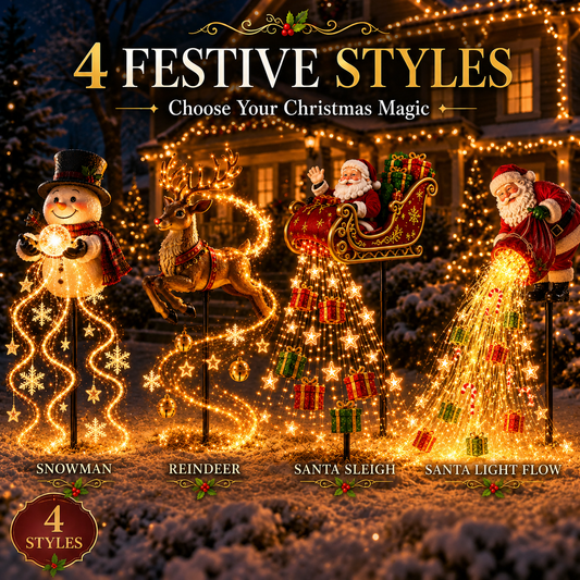 Christmas Early Discount 50% Off 🎁 Santa’s Magic Pour – Flowing LED Christmas Garden Light